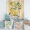 Designart - Branch of Yellow Lemons and Leaves I - Tropical Print on Natural Pine Wood
